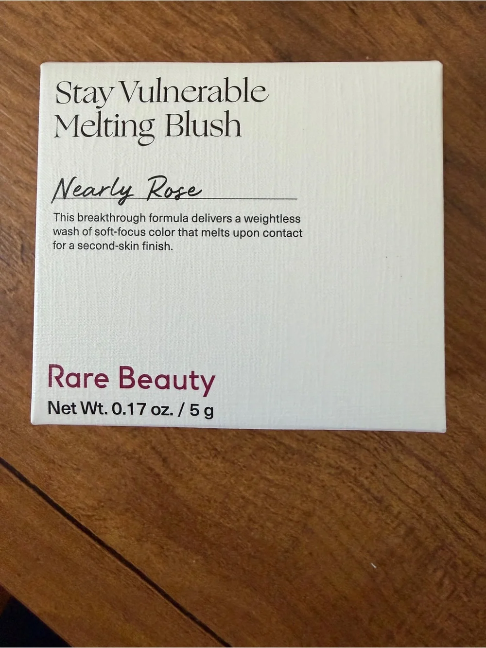 Rare Beauty Stay Vulnerable Melting Blush in Nearly Rose, BNIB!
